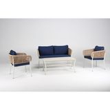 Luce Garden Lantana Mini Rattan Bahçe & Balkon Koltuk Takımı - Meşe