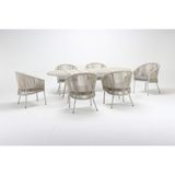 Luce Garden Mango Rattan Bahçe\balkon Masa Takımı - 220 x 110 cm + 8 Sandalye