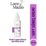 Luce & Mazzo İhrama Uygun 50+ Spf Kokusuz Soft Güneş Koruyucu - Yüz ve Vücut Için Güneş kremi 50 ml