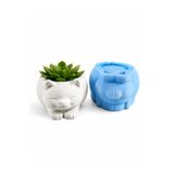 Luce Mondo Craft Silikon Kalıp Kedi Saksı Modeli