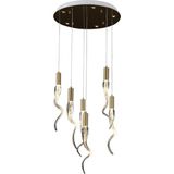Lucea Forcella Ledlı 6 Lı Sarkıt 3000K 55W - Krom