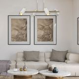 Lucea Lume 4 Lu Beyaz-Antık Lak Sıralı Avize 4XGU10