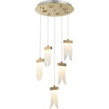 Lucea Monreo 5 Lı Ledlı Sarkıt 35W+12W 3000K - Krom