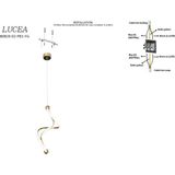 Lucea Petrosa B.boy Ledlı Sarkıt 3000-6000K 19W - Altın