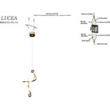 Lucea Petrosa K.boy Ledlı Sarkıt 3000-6000K 15W - Altın