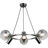 Lucea Tıerra 3+3 Kobalt Avize 3XGU10+3XE27 - Altın - Füme - 6