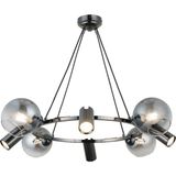 Lucea Tıerra 4+4 Kobalt Avize 4XGU10+4XE27 - Altın - Füme - 8