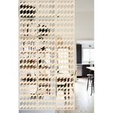 Lucena Ahşap Seperatör Sarkıt Panel Paravan Levha Seti 4 Adet Lazer Desen Seçenekli - 002 - 40 cm x 40 cm - Akça