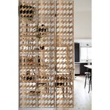 Lucena Ahşap Seperatör Sarkıt Panel Paravan Levha Seti 4 Adet Lazer Desen Seçenekli - 002 - 40 cm x 40 cm - Tesbih
