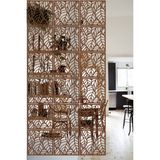 Lucena Ahşap Seperatör Sarkıt Panel Paravan Levha Seti 4 Adet Lazer Desen Seçenekli - 005 - 40 cm x 40 cm - Ceviz