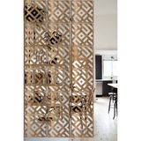 Lucena Ahşap Seperatör Sarkıt Panel Paravan Levha Seti 4 Adet Lazer Desen Seçenekli - 009 - 40 cm x 40 cm - Tesbih