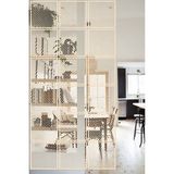 Lucena Ahşap Seperatör Sarkıt Panel Paravan Levha Seti 4 Adet Lazer Desen Seçenekli - 010 - 40 cm x 40 cm - Akça