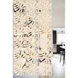 Lucena Ahşap Seperatör Sarkıt Panel Paravan Levha Seti 4 Adet Lazer Desen Seçenekli - 012 - 40 cm x 40 cm - Akça