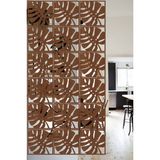 Lucena Ahşap Seperatör Sarkıt Panel Paravan Levha Seti 4 Adet Lazer Desen Seçenekli - 012 - 40 cm x 40 cm - Ceviz