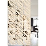 Lucena Ahşap Seperatör Sarkıt Panel Paravan Levha Seti 4 Adet Lazer Desen Seçenekli - 013 - 40 cm x 40 cm - Akça