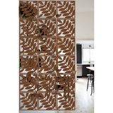 Lucena Ahşap Seperatör Sarkıt Panel Paravan Levha Seti 4 Adet Lazer Desen Seçenekli - 013 - 40 cm x 40 cm - Ceviz