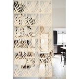 Lucena Ahşap Seperatör Sarkıt Panel Paravan Levha Seti 4 Adet Lazer Desen Seçenekli - 014 - 40 cm x 40 cm - Akça
