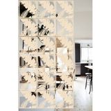 Lucena Ahşap Seperatör Sarkıt Panel Paravan Levha Seti 4 Adet Lazer Desen Seçenekli - 015 - 40 cm x 40 cm - Akça