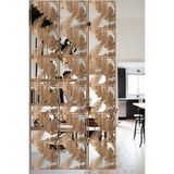 Lucena Ahşap Seperatör Sarkıt Panel Paravan Levha Seti 4 Adet Lazer Desen Seçenekli - 015 - 40 cm x 40 cm - Tesbih