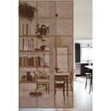 Lucena Ahşap Seperatör Sarkıt Panel Paravan Levha Seti 4 Adet Lazer Desen Seçenekli - 025 - 40 cm x 40 cm - Ceviz