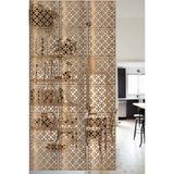 Lucena Ahşap Seperatör Sarkıt Panel Paravan Levha Seti 4 Adet Lazer Desen Seçenekli - 035 - 40 cm x 40 cm - Tesbih
