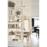 Lucena Ahşap Seperatör Sarkıt Panel Paravan Levha Seti 4 Adet Lazer Desen Seçenekli - 036 - 40 cm x 40 cm - Akça