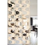 Lucena Ahşap Seperatör Sarkıt Panel Paravan Levha Seti 4 Adet Lazer Desen Seçenekli - 041 - 40 cm x 40 cm - Akça