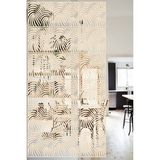 Lucena Ahşap Seperatör Sarkıt Panel Paravan Levha Seti 4 Adet Lazer Desen Seçenekli - 054 - 40 cm x 40 cm - Akça