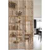 Lucena Ahşap Seperatör Sarkıt Panel Paravan Levha Seti 4 Adet Lazer Desen Seçenekli - 056 - 40 cm x 40 cm - Tesbih
