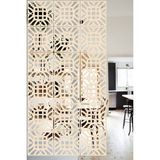 Lucena Ahşap Seperatör Sarkıt Panel Paravan Levha Seti 4 Adet Lazer Desen Seçenekli - 069 - 40 cm x 40 cm - Akça