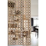 Lucena Ahşap Seperatör Sarkıt Panel Paravan Levha Seti 4 Adet Lazer Desen Seçenekli - 076 - 40 cm x 40 cm - Tesbih