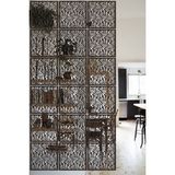 Lucena Ahşap Seperatör Sarkıt Panel Paravan Levha Seti 4 Adet Lazer Desen Seçenekli - 081 - 40 cm x 40 cm - Tesbih