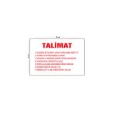 Lucena Metal Iş Güvenliği Talimatı 30 cm x 40 cm A3 Büyüklüğünde Uyarı Levhası Yönlendirme Tabelası