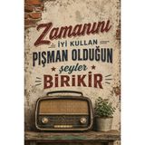 Lucena Vintage Motivasyon Sözü Mdf Duvar Dekoru Retro Yazılı Tablo 20X30 cm - 20 cm x 30 cm - Karışık