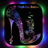 Lucenda LED Işıklı Kişiselleştirilebilir Müzik Temalı Tablo Kadın Ayakkabısı Dekoratif Gece Lambası - 40 - Renkli
