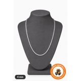 Lucente Jewellery 4mm Rhodium Su Yolu Kolye 925 Ayar Gümüş Kaplama Kararma Karşıtı Rodyum Güçlendirmeli Özel Tasarım Pırlanta Görünümlü Zirkon Taşlı Güç Denge ve Zarafetin Simgesi Küpe Hediyeli Zarif & Şık Kolye