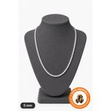 Lucente Jewellery 5mm Rhodium Su Yolu Kolye 925 Ayar Gümüş Kaplama Kararma Karşıtı Rodyum Güçlendirmeli Özel Tasarım Pırlanta Görünümlü Zirkon Taşlı Güç Denge ve Zarafetin Simgesi Küpe Hediyeli Zarif & Şık Kolye