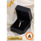 Lucente Jewellery Işıklı Hediye Kutulu Birbirine Sarılan Çift 925 Ayar Gümüş Kaplama Aşk Özel Tasarım Sevgili Kolyesi