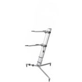 Lucetta Ks-200Bk ( Siyah Renk ) 2 Katlı Çantalı İthal Profesyonel Org Sehpası