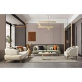 Lucetta Lotus Koltuk Takımı (3+3+1)Yeşil - Antrasit - Bej