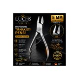 Luchs Solingen Cobalt Profesyonel Tırnak Eti Pensi 5 MM Tek Yay Süper Bileyli Manikür Pedikür Pensi Kütikül Kesici Paslanmaz Çelik