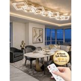 Lucia Model 7"li Gold 3 Renk Modu Yemek Masası Oturma Çocuk Yatak Odası Modern Ledli Avize - Altın