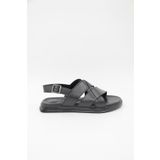 Luciano Bellini 560 Siyah Erkek Sandalet