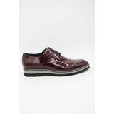 Luciano Bellini E606 Bordo Erkek Rugan Ayakkabı