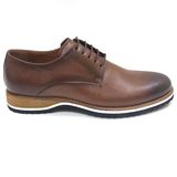 Lucıano Bellini Taba Ceviz Deri Erkek Casual Ayakkabı - 001-Beyaz