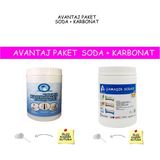 Lucida Clean Organik Çamaşır Sodası 1 kg +Temizlik Karbonatı 1 kg Avantaj Paketi