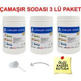 Lucida Clean Organik Çamaşır Sodası 3'lü Avantaj Paket 3 kg - 3 lt