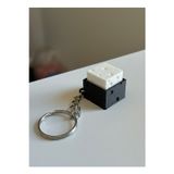 Lucien Vela Peynir Desenli Mekanik Switch Clicker Anahtarlık - Stres Atıcı Fidget Oyuncak 2 adet