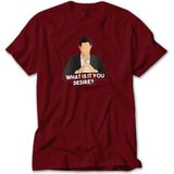 Lucifr What Is Your Desire Kırmızı Tişört Liyada - 3XL