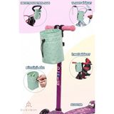 Lucina Flow Çocuk Bisiklet Scooter Gidon Çantası, Ön Bisiklet Sepeti, Su Geçirmez Kumaş, Çoğu Çocuk Bisikleti Veya Scooter'a Uyumlu - Mint